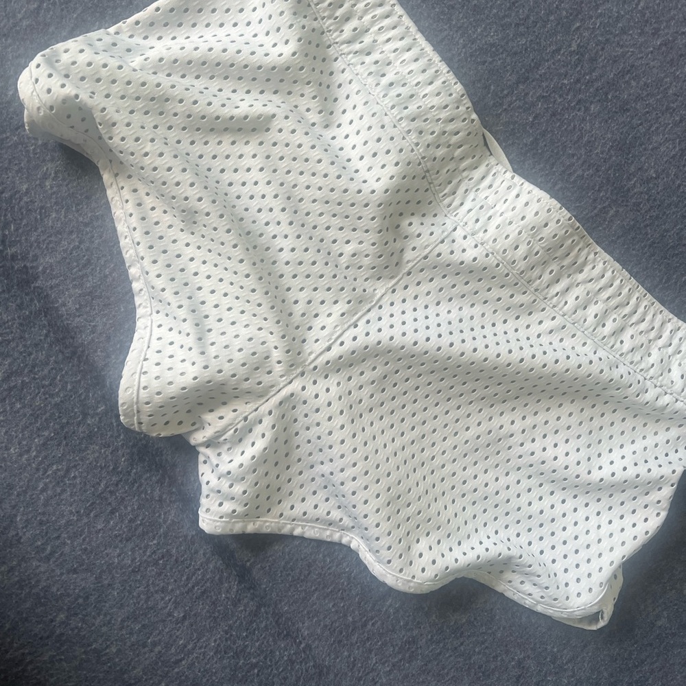 Nike White Perforated Sports Shorts - Picture 2 of 2